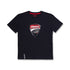 T-shirt blu da bambino con badge sul petto Ducati Corse Chalk, Abbigliamento Sport, SKU a762000036, Immagine 0